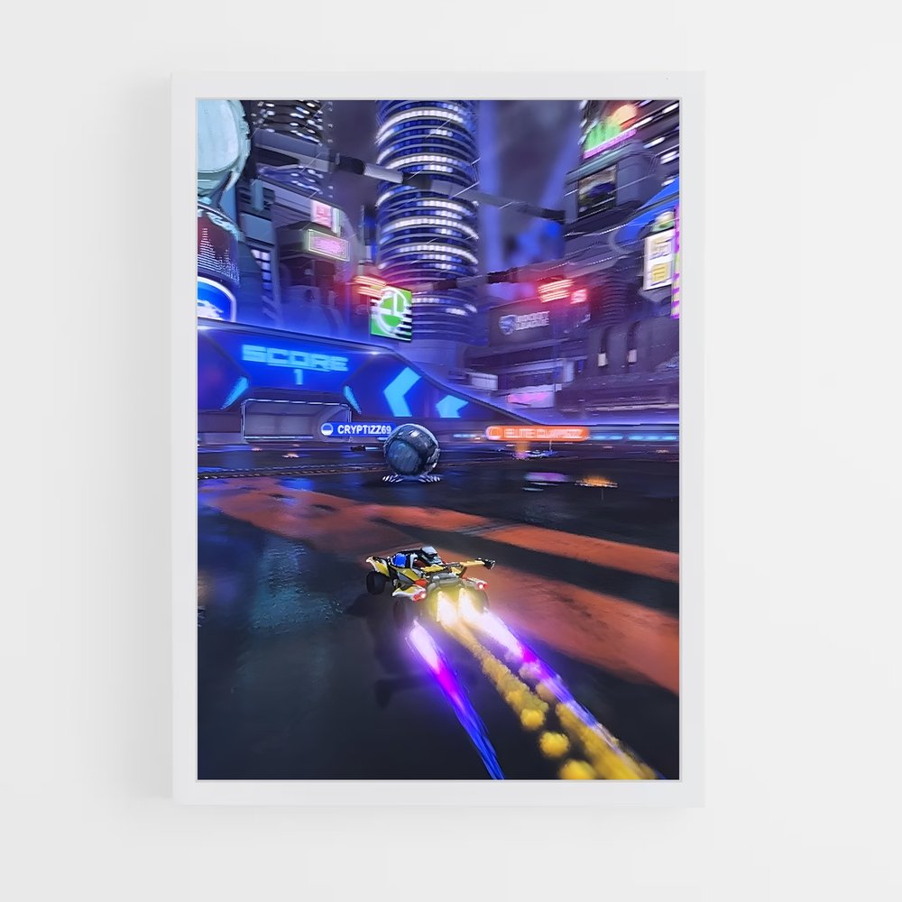 Poster Turbo Rocket Racer – affiche Rocket League (vue 3)